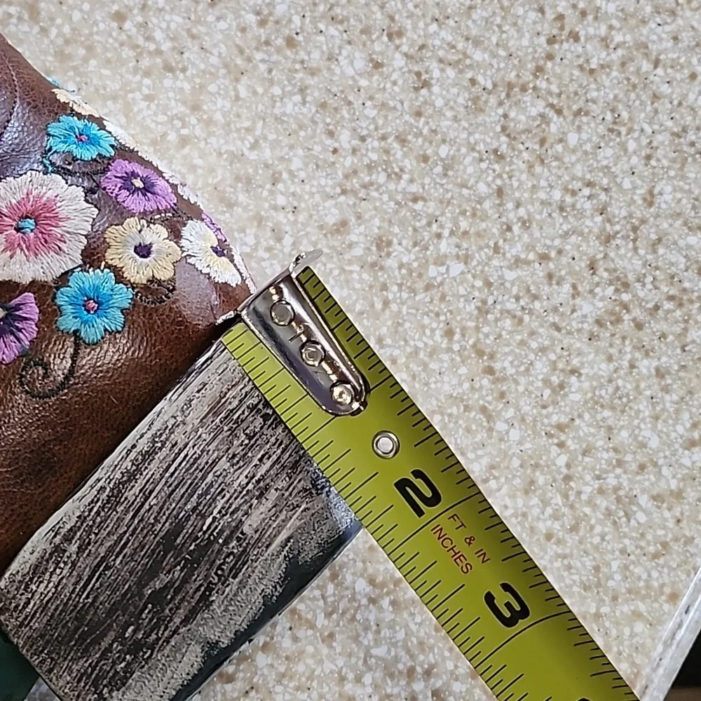 Lane Spring Flower Western Boots Size 9.5M - Picture 8 of 12